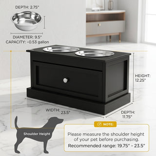 EaseHound ElevateBowl™ Raised Feeding Station