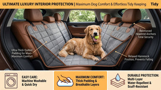 EaseHound TravelNest™ Supportive Car Bed