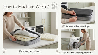 EaseHound ComfortNest™ Water Resistant Dog Bed