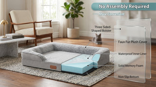 EaseHound ComfortNest™ Water Resistant Dog Bed